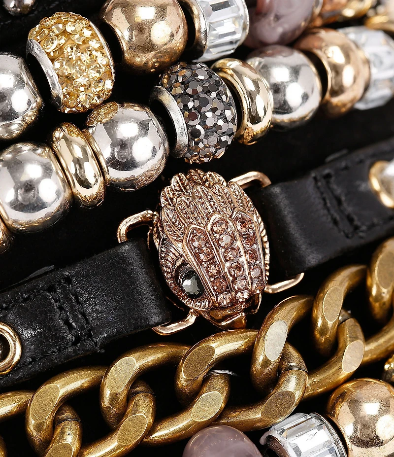 Kurt Geiger London Southbank Satin Beaded Ornament Slide Sandals