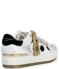 Kurt Geiger London Southbank Footy Logo Crystal Embellished Soccer Ball Sneakers