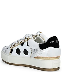 Kurt Geiger London Southbank Footy Logo Crystal Embellished Soccer Ball Sneakers
