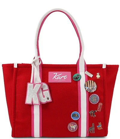 Kurt Geiger London Southbank Large Animal Patches & Button Shopper Tote Bag