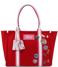 Kurt Geiger London Southbank Large Animal Patches & Button Shopper Tote Bag