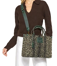 Kurt Geiger London Southbank Leopard Print Tote Bag