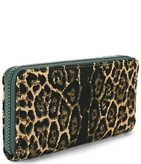 Kurt Geiger London Southbank Leopard Zip Around Wallet