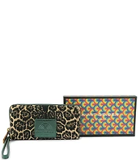 Kurt Geiger London Southbank Leopard Zip Around Wallet