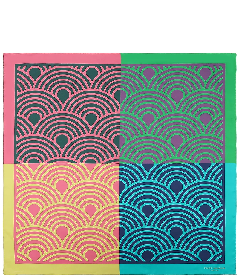 Kurt Geiger London Southbank Print Silk Square Scarf