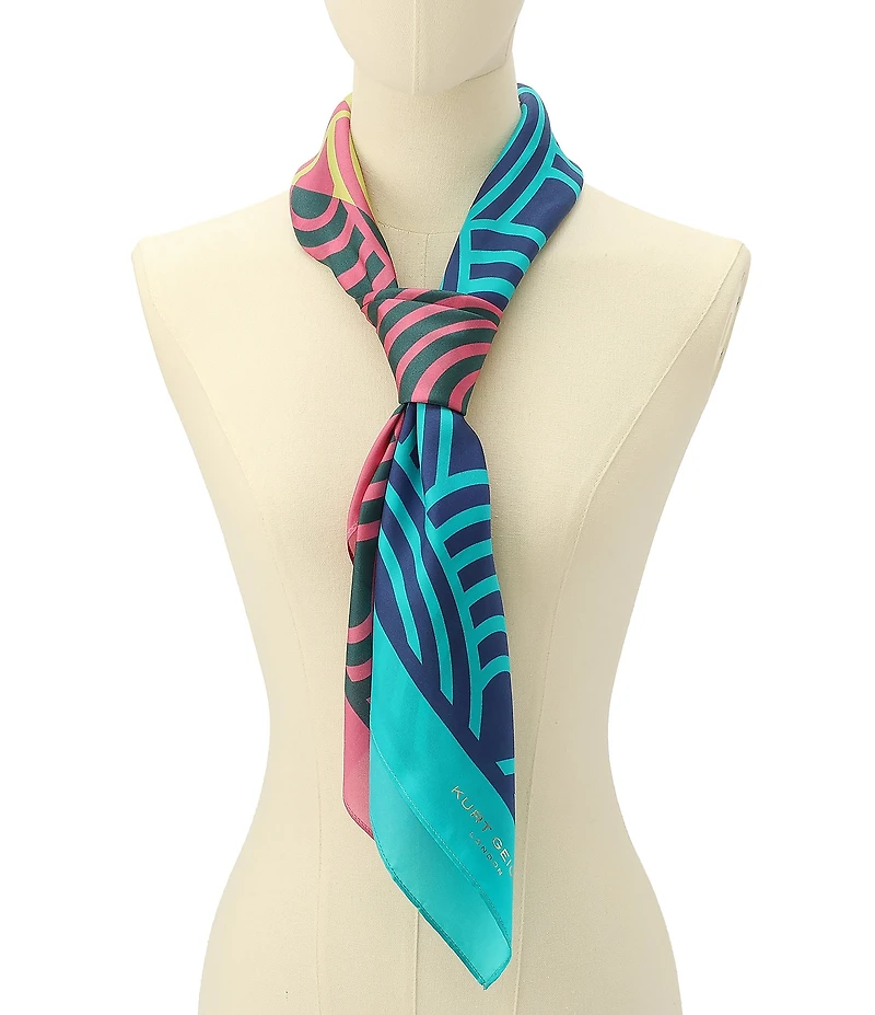 Kurt Geiger London Southbank Print Silk Square Scarf
