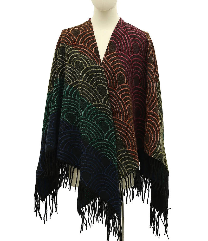 Kurt Geiger London Southbank Rainbow Fringe Ruana