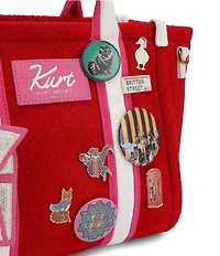 Kurt Geiger London Southbank Small Animal Patches & Buttons Shopper Tote Bag
