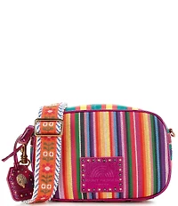 Kurt Geiger London Small Southbank Striped Camera Bag