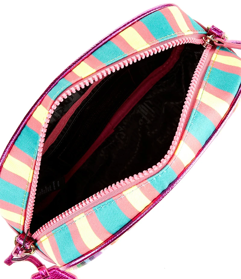 Kurt Geiger London Small Southbank Striped Camera Bag