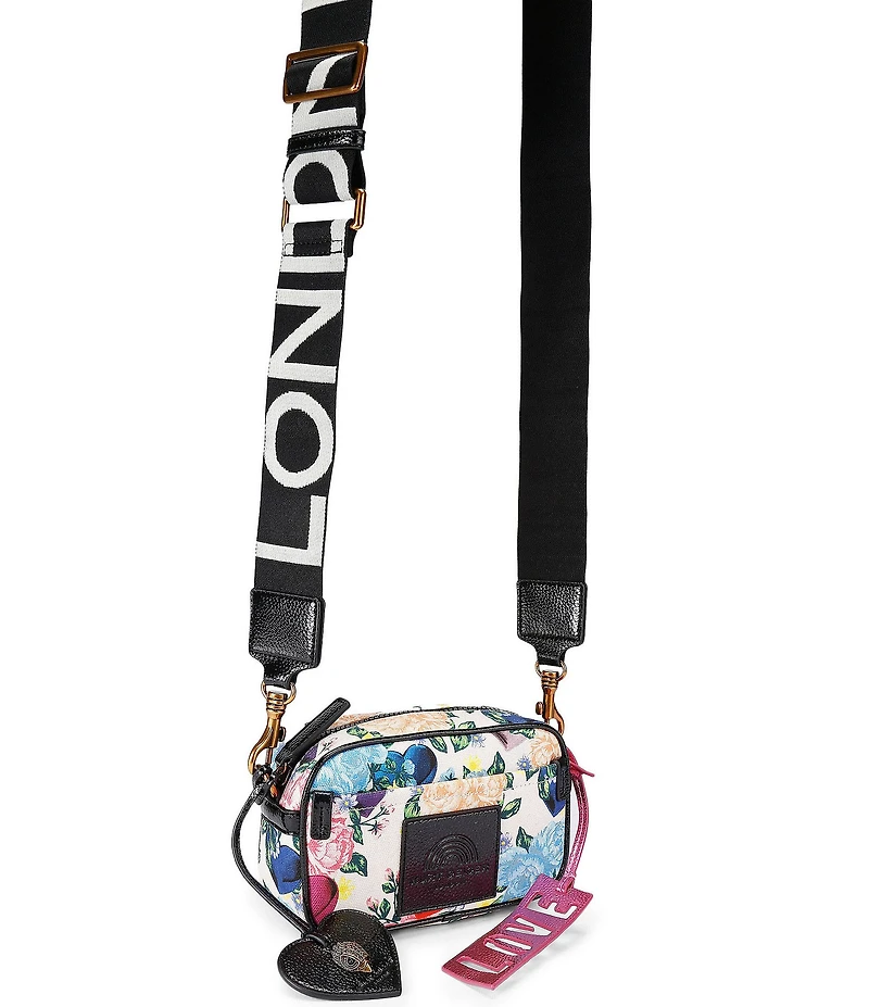 Kurt Geiger London Southbank Small Floral Camera Crossbody Bag
