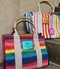 Kurt Geiger London Southbank Stripe Small Shopper Tote Bag