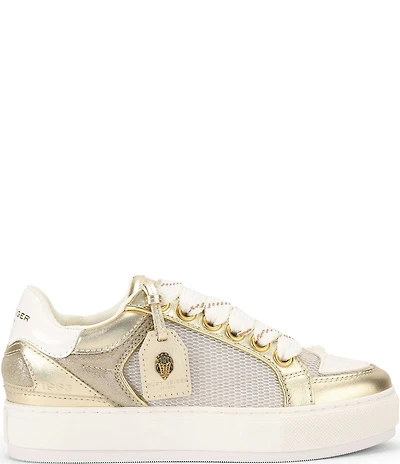 Kurt Geiger London Southbank Tag Ornament Metallic Platform Sneakers
