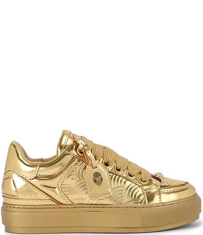Kurt Geiger London Southbank Tag Patent Leather Platform Sneakers