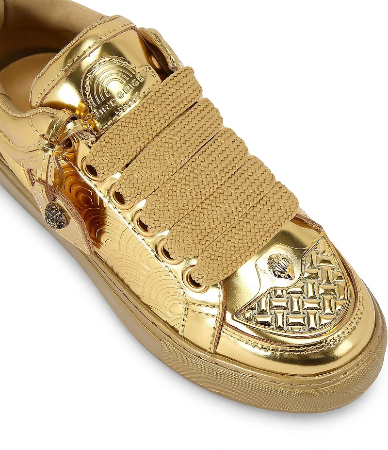 Kurt Geiger London Southbank Tag Patent Leather Platform Sneakers