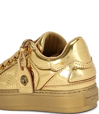 Kurt Geiger London Southbank Tag Patent Leather Platform Sneakers