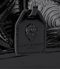 Kurt Geiger London Southbank Tag Patent Leather Platform Sneakers