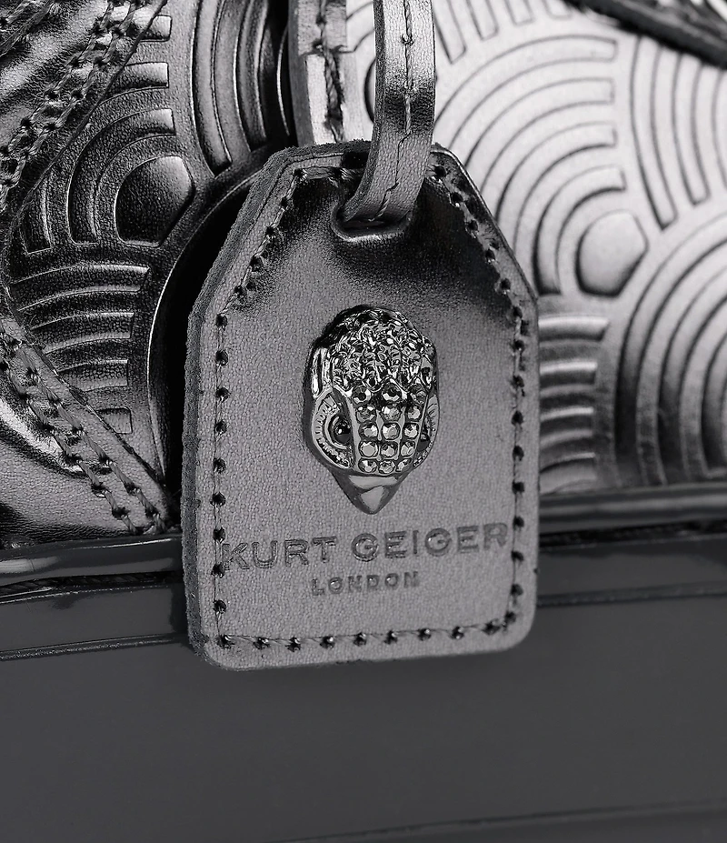 Kurt Geiger London Southbank Tag Patent Leather Platform Sneakers