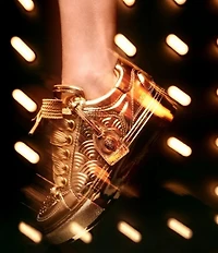 Kurt Geiger London Southbank Tag Patent Leather Platform Sneakers