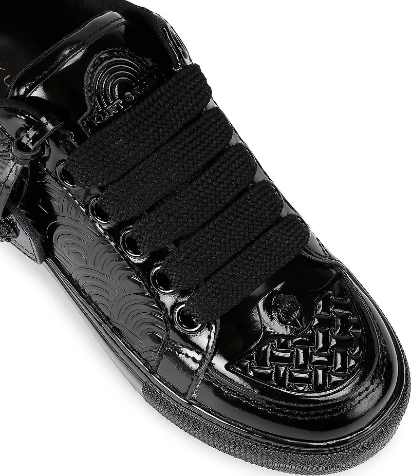 Kurt Geiger London Southbank Tag Patent Leather Platform Sneakers
