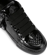 Kurt Geiger London Southbank Tag Patent Leather Platform Sneakers