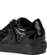 Kurt Geiger London Southbank Tag Patent Leather Platform Sneakers