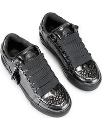 Kurt Geiger London Southbank Tag Patent Leather Platform Sneakers