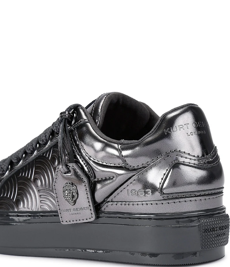 Kurt Geiger London Southbank Tag Patent Leather Platform Sneakers
