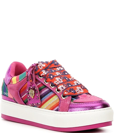 Kurt Geiger London Southbank Tag Ornament Stripe Platform Sneakers