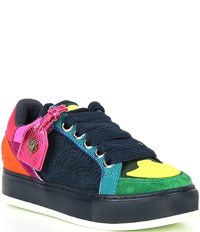 Kurt Geiger London Southbank Tag Suede Platform Sneakers