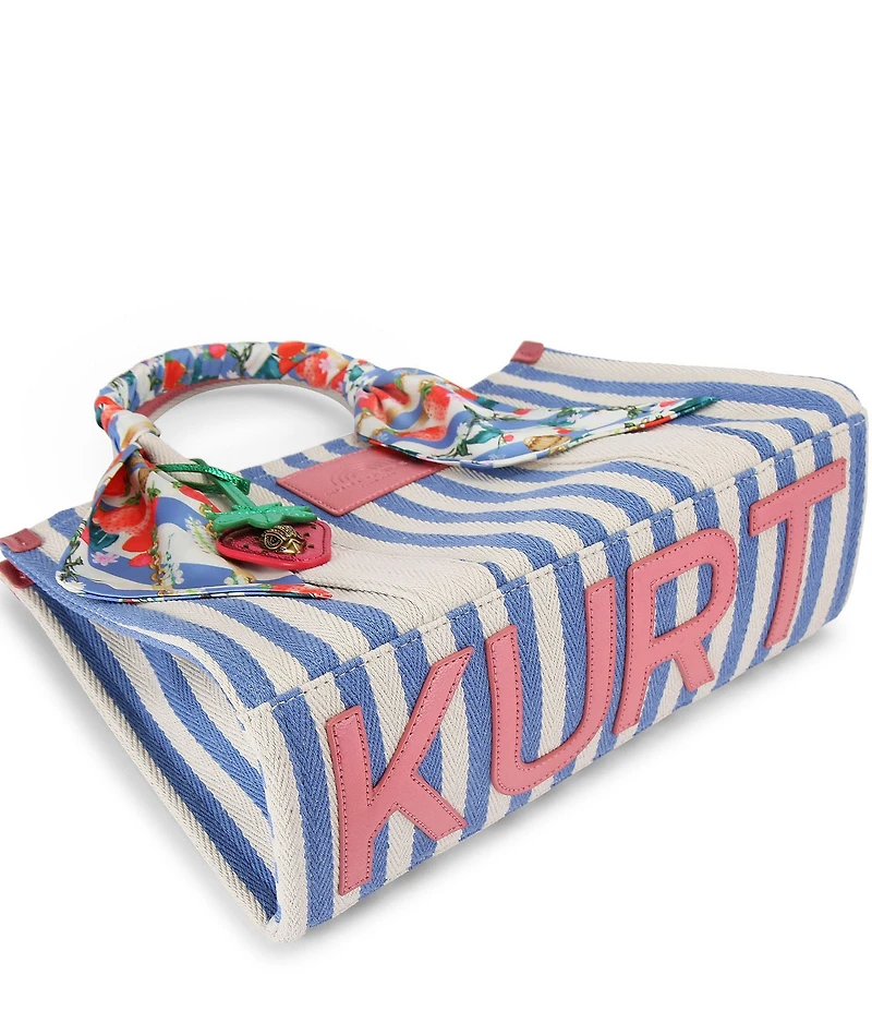Kurt Geiger London Southbank Strawberry Scarf Handle Tote Bag