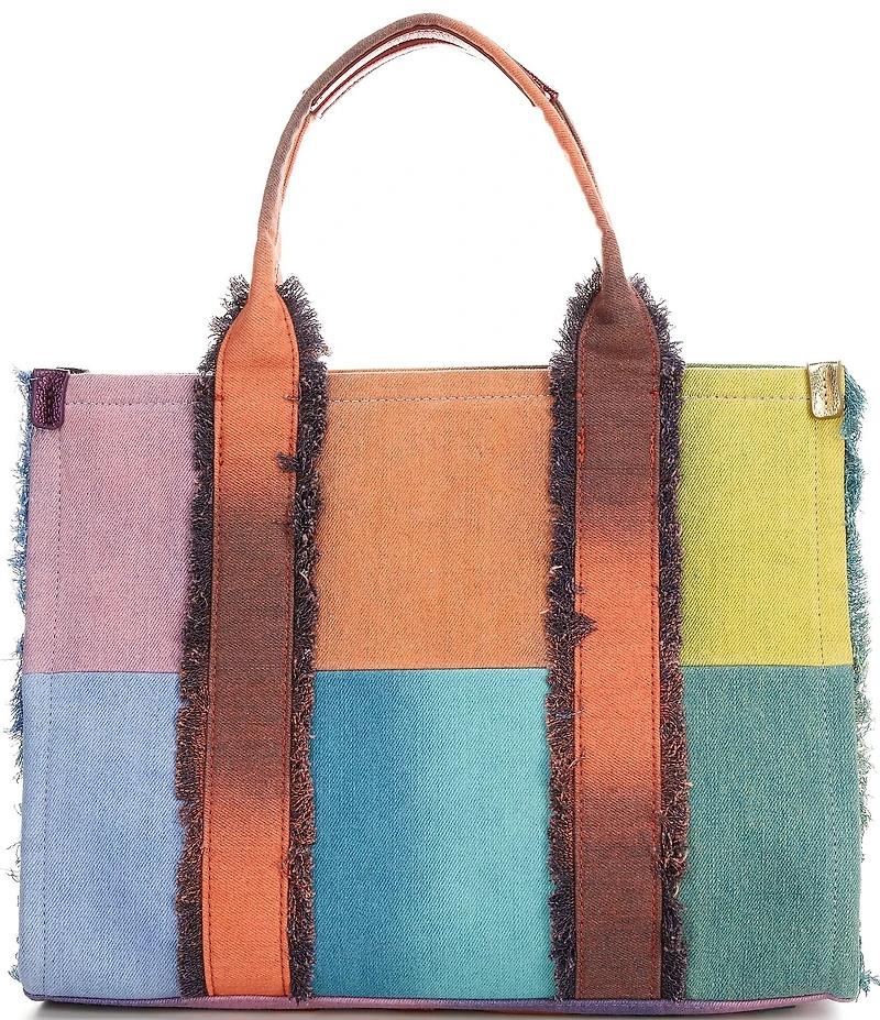 Kurt Geiger London Southbank Frayed Rainbow Tote Bag