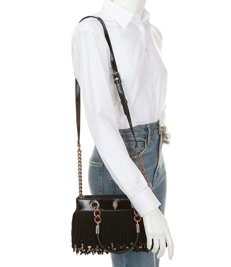 Kurt Geiger London Square Kensington Fringe Shoulder Bag