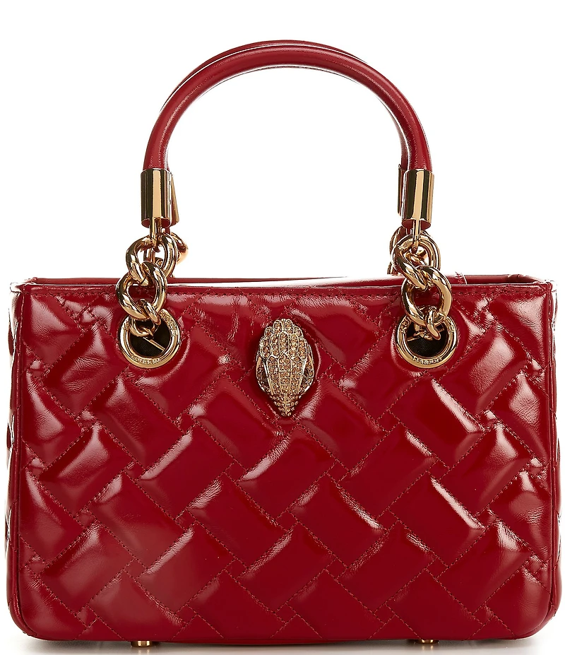 Kurt Geiger London Kensington Quilted Square Leather Satchel Bag