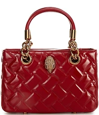 Kurt Geiger London Kensington Quilted Square Leather Satchel Bag
