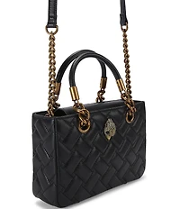 Kurt Geiger London Square Kensington Quilted Leather Satchel Bag
