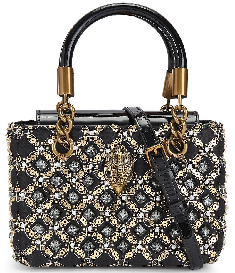 Kurt Geiger London Square Mini Kensington Jewel Satchel Bag