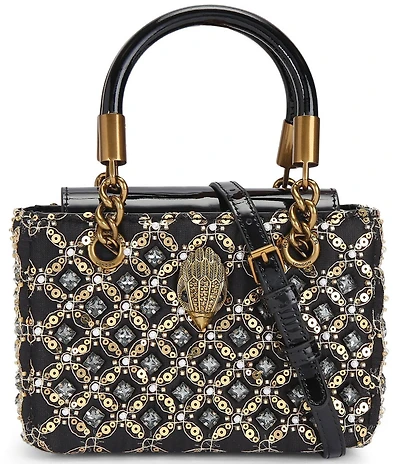 Kurt Geiger London Square Mini Kensington Jewel Satchel Bag