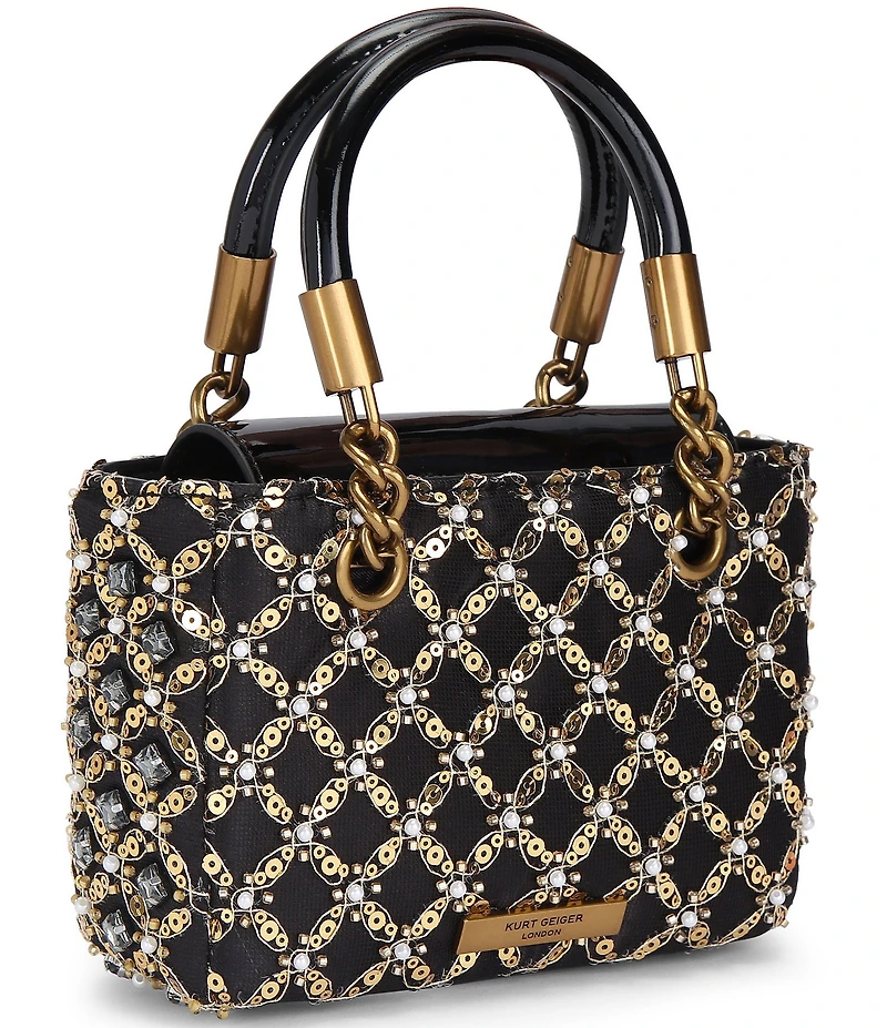Kurt Geiger London Square Mini Kensington Jewel Satchel Bag