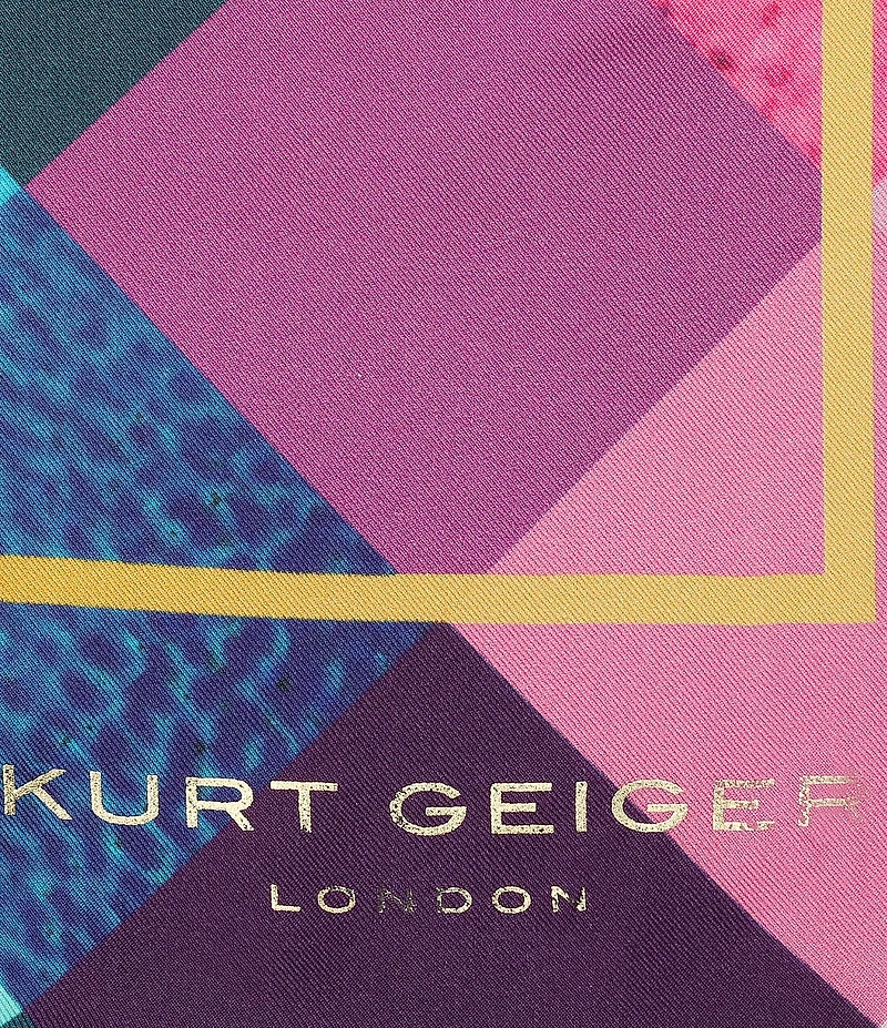 Kurt Geiger London Stained Glass Print Silk Square Scarf
