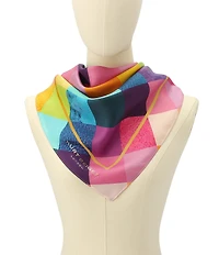 Kurt Geiger London Stained Glass Print Silk Square Scarf