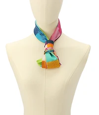 Kurt Geiger London Stained Glass Print Silk Square Scarf