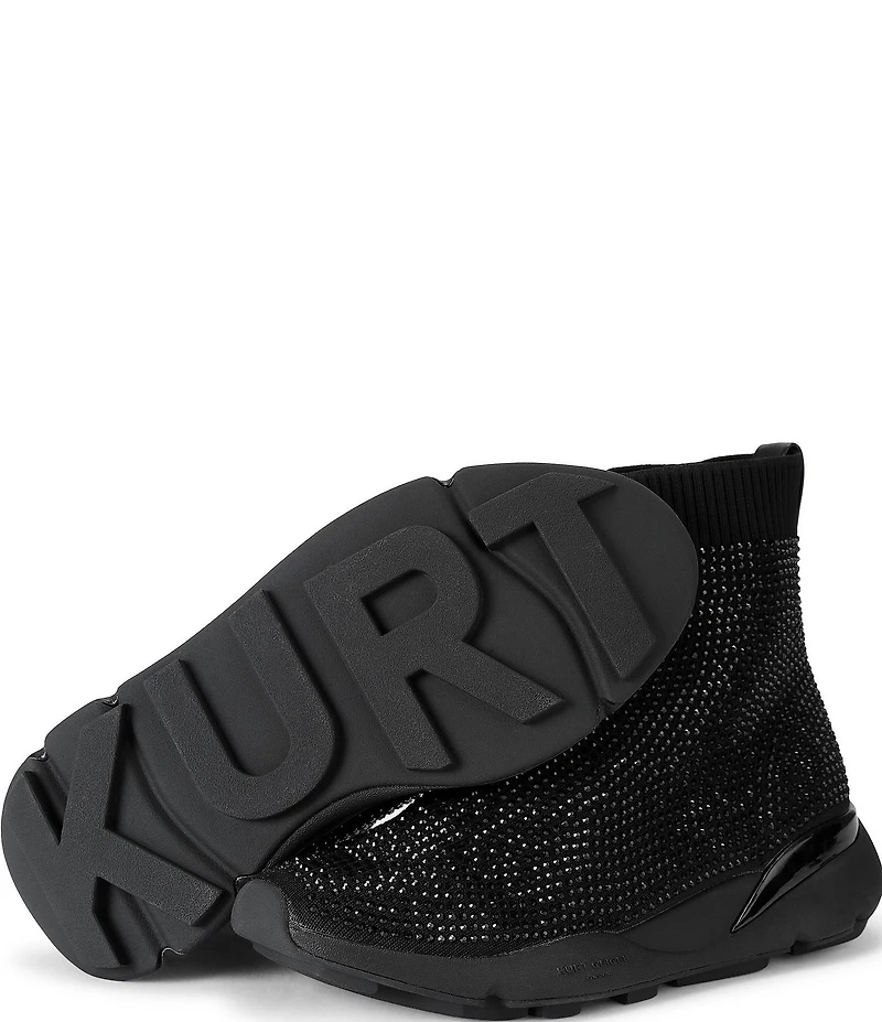 Kurt Geiger London Sterling Embellished Sock Runner Sneakers