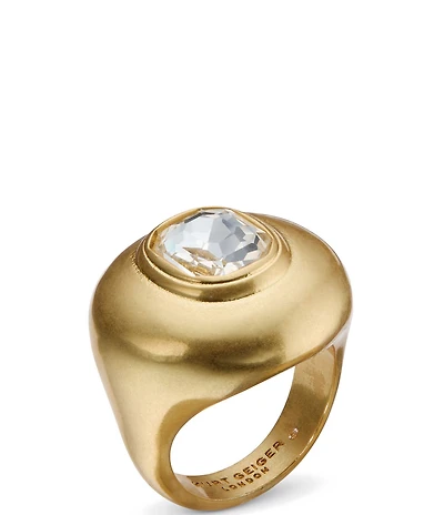 Kurt Geiger London Stone Button Cocktail Ring