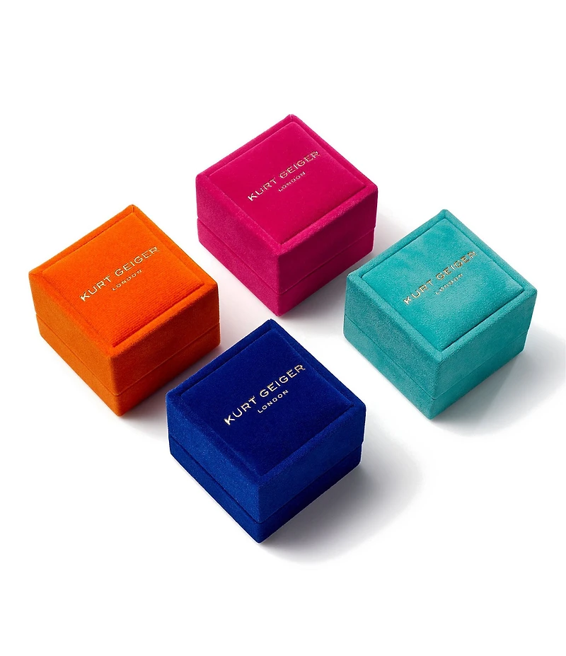 Kurt Geiger London Stone Button Cocktail Ring