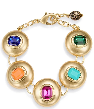 Kurt Geiger London Stone Button Link Line Bracelet
