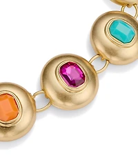 Kurt Geiger London Stone Button Link Line Bracelet