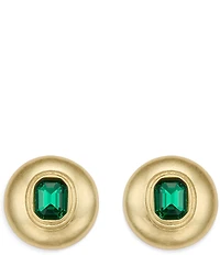 Kurt Geiger London Stone Button Stud Drop Earrings