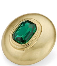 Kurt Geiger London Stone Button Stud Drop Earrings