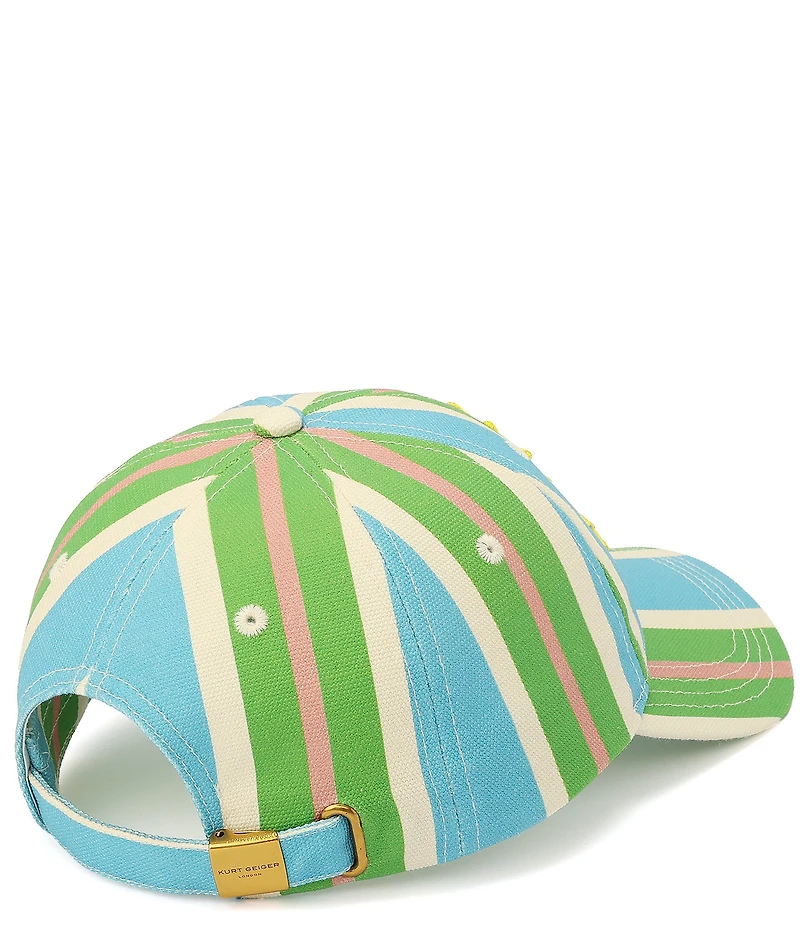 Kurt Geiger London Kurt Cabana Striped Baseball Cap
